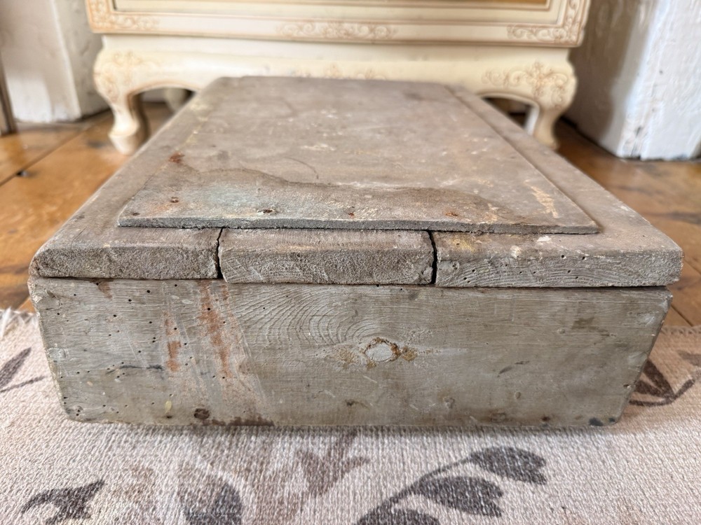 Vintage Antique Medium Wooden Storage Tools Watchmakers Engineers Box Rustic