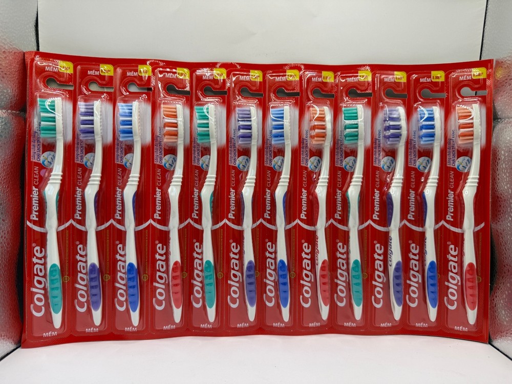Colgate Toothbrush Premier  Classic Clean Medium 12 Pack