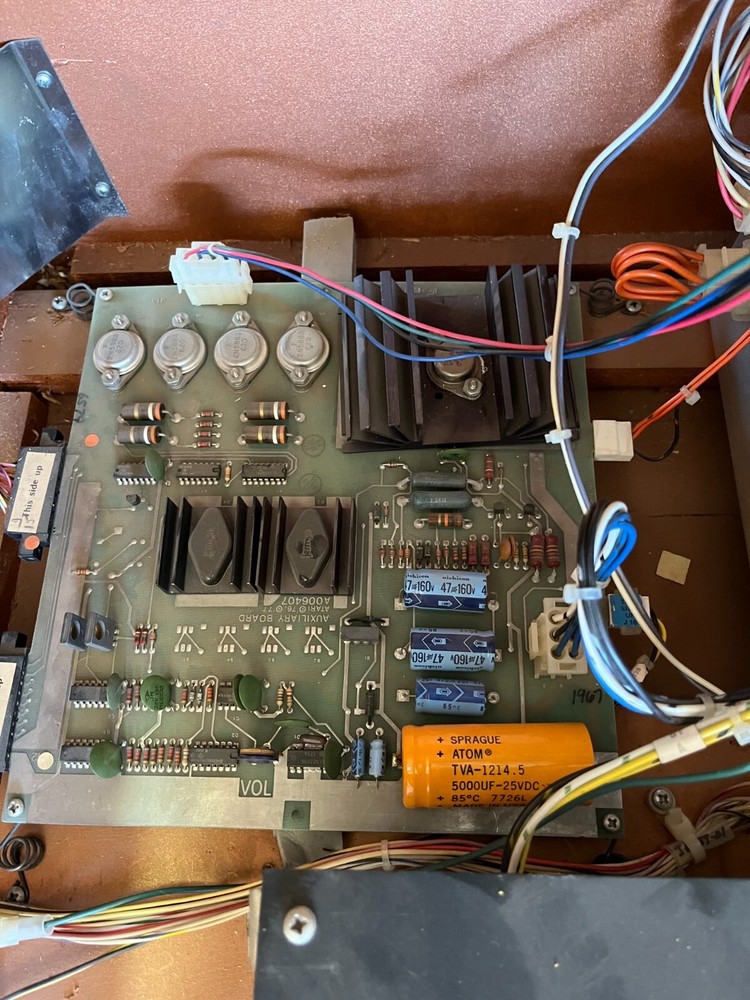 Full-size pinball machine, The Atarians, never on location, complete, working