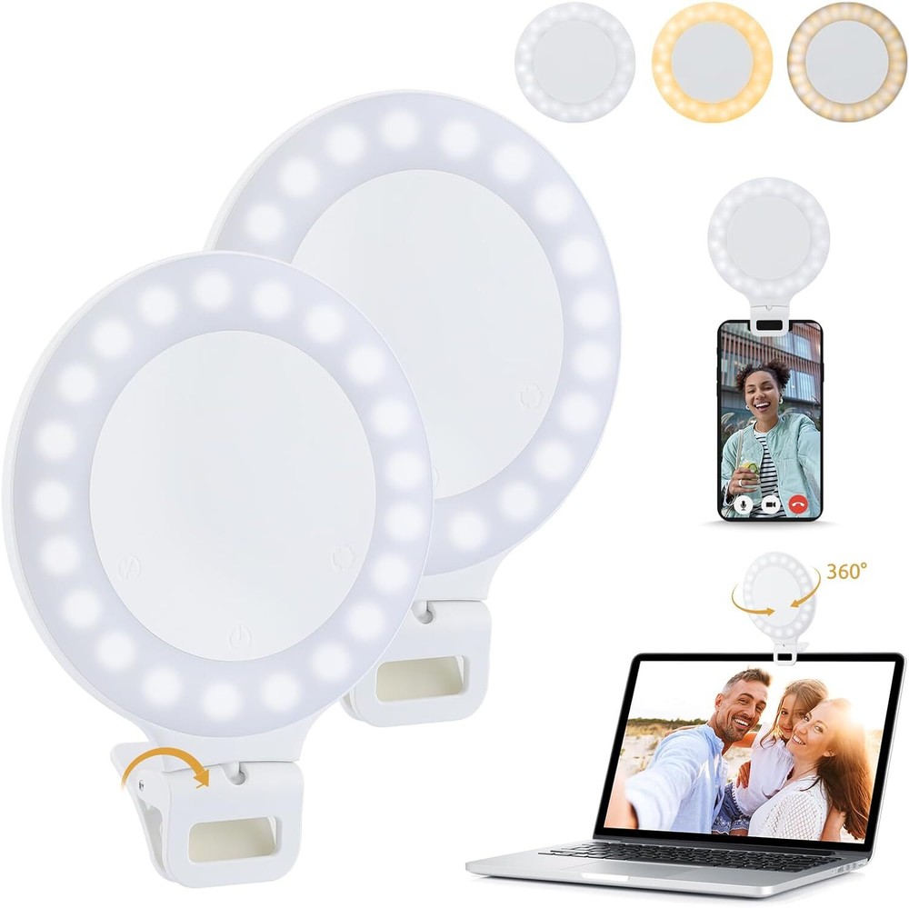 Tuffen Ring Light Selfie Light Rechargeable Touch Panel Light 3 Model 4 Level US