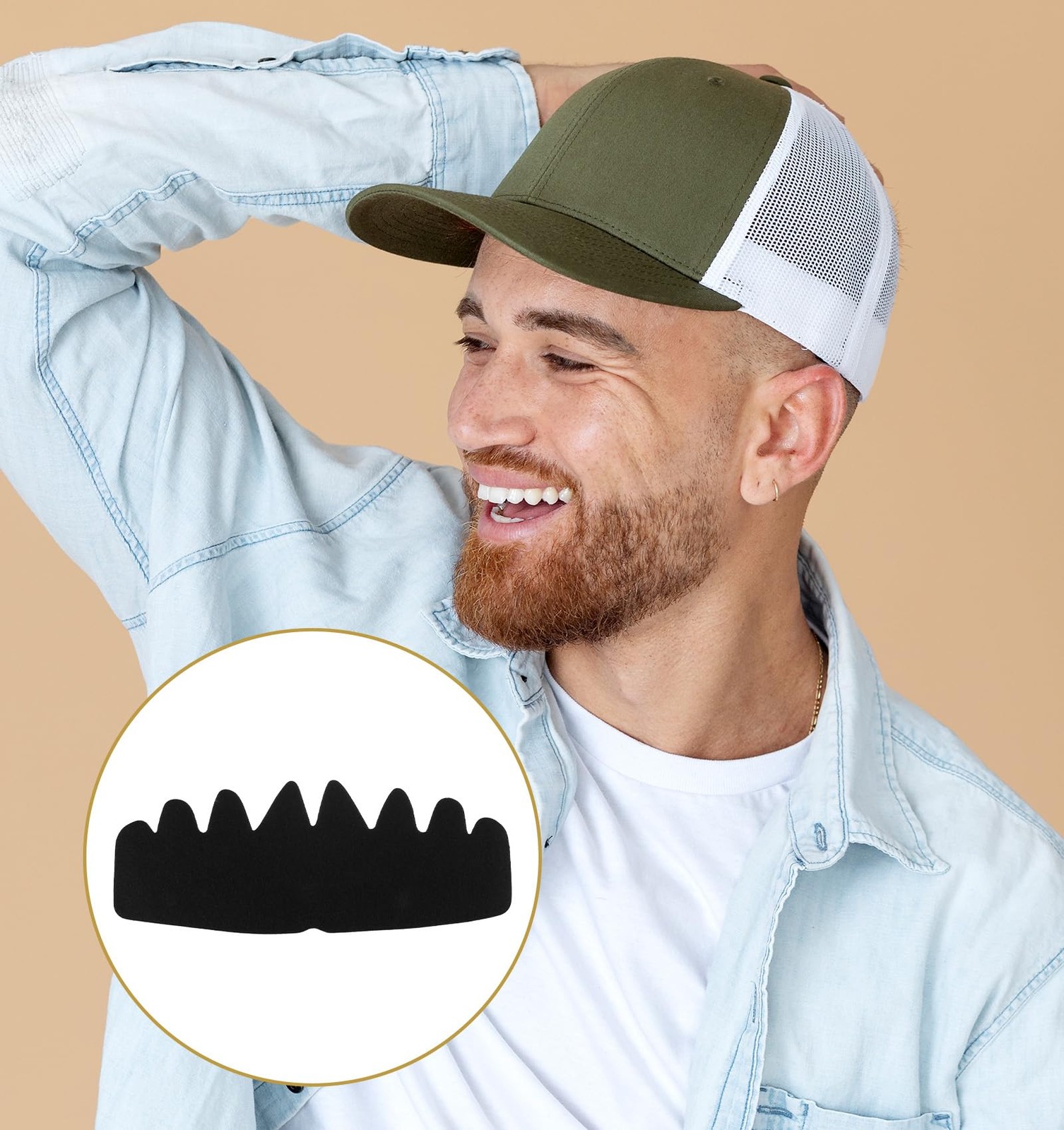 12 Pcs No Sweat Hat Liners for Men, Protection Baseball...