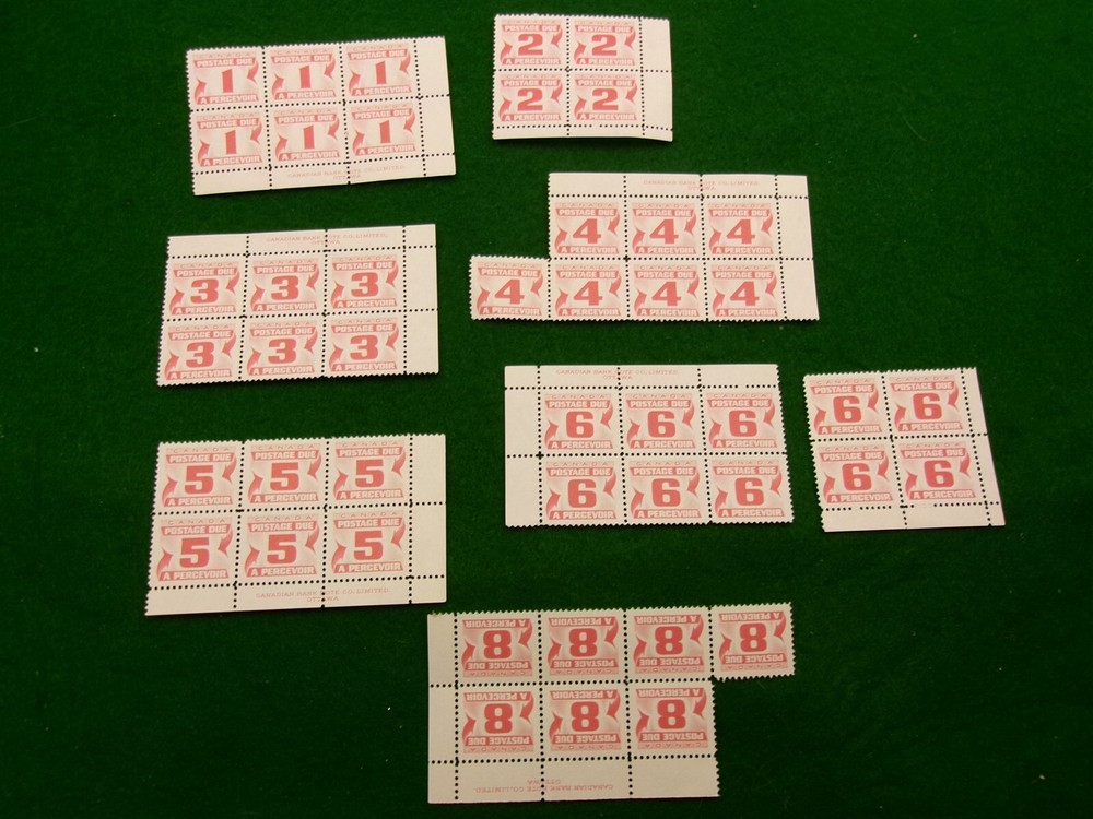 Canada post Postage due assorted value lot MNH  P96