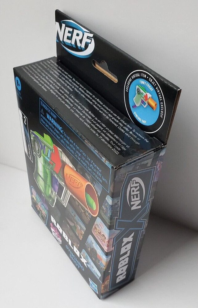 ROBLOX Nerf Blaster Funky Friday SYNCHRO SHOT Rare Code HASBRO