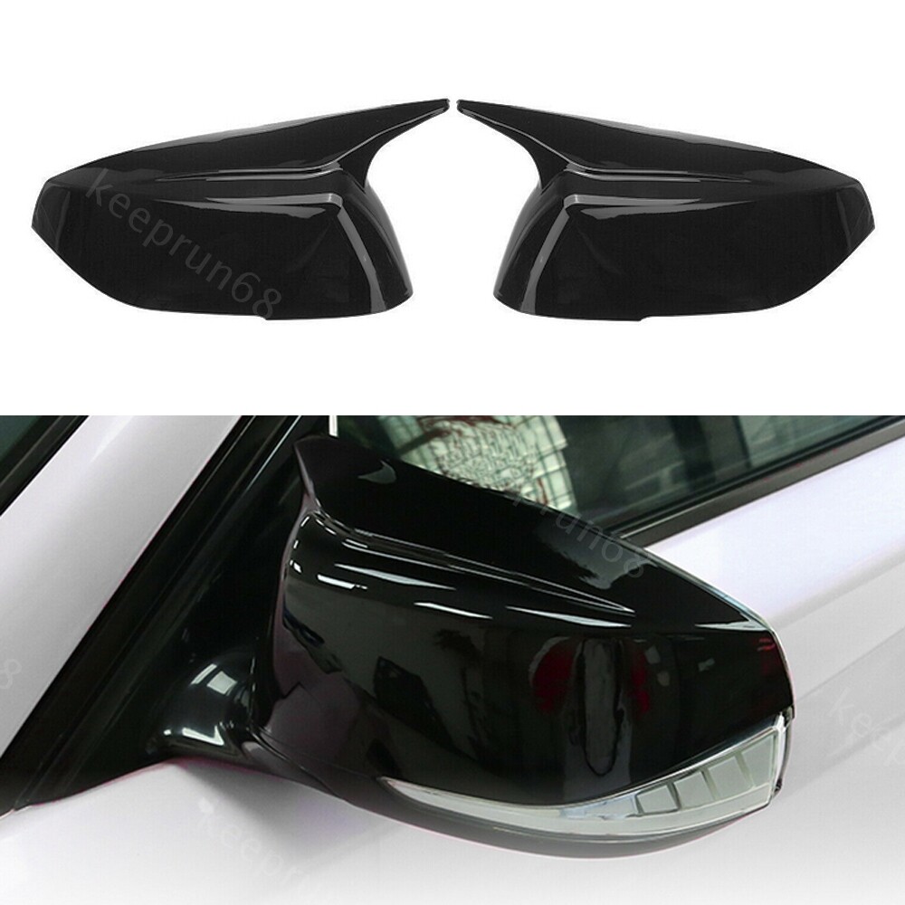 2X Gloss Black M Style Side Mirror Cover Caps For Infiniti Q50 Q50S Q60 Q70 QX30
