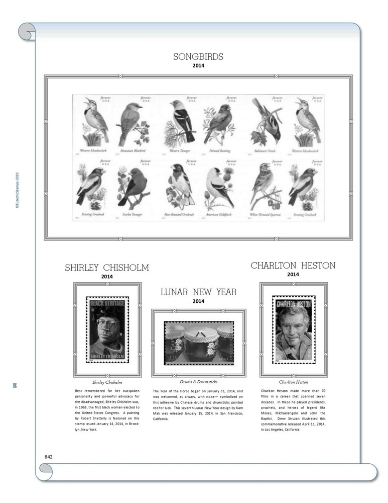 2014 U.S. Commemorative Singles COMPLETE Supplement (White Ace Alternative)