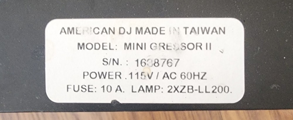American DJ Mini Gressor 11 DJ Light