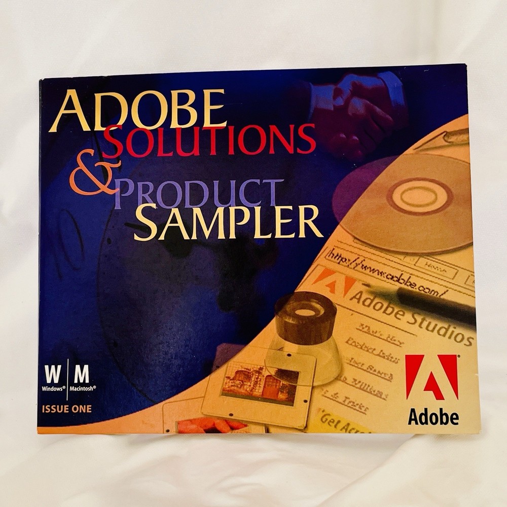 Promotional Adobe Solutions &Product Sampler Tryout Versions Issue One Graphic