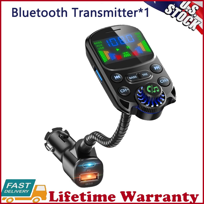 3port charger Car Bluetooth FM transmitter radio MP3 wireless adapter hands-free