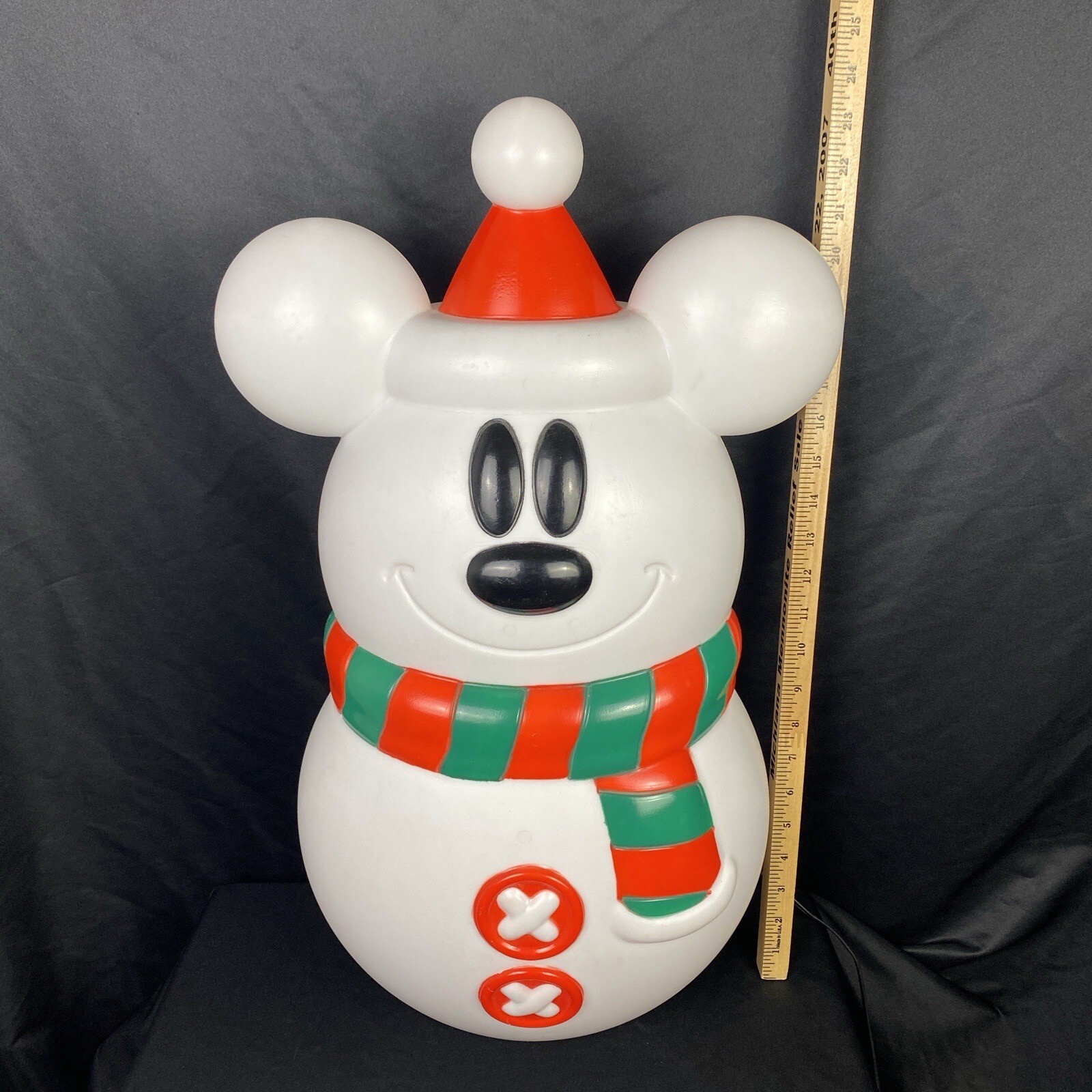 Disney Blow Mold Mickey Mouse Snowman White 23 Inches Christmas 2020 Lighted