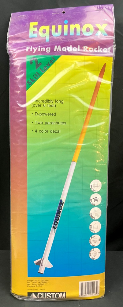 Absolutely Huge!  Early Version, CUSTOM EQUINOX Flying Model Rocket Kit - Sealed