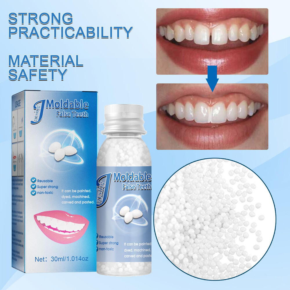 Resin False Teeth Solid Glue Temporary Tooth Repair Set Moldable Teeth And Gap