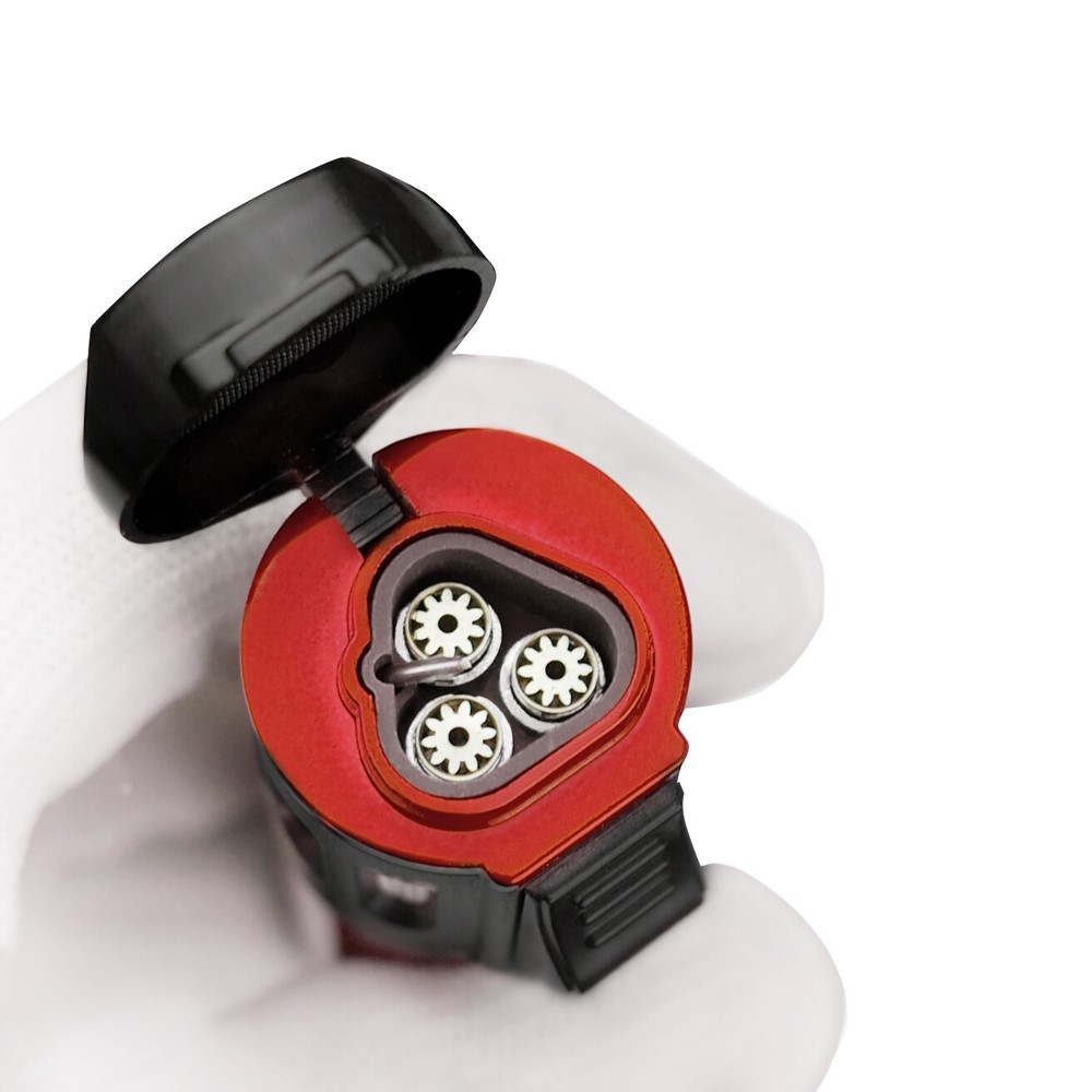 2 Pack Torch Lighter Triple 3 Jet Flame Refillable Butane Windproof Lighter