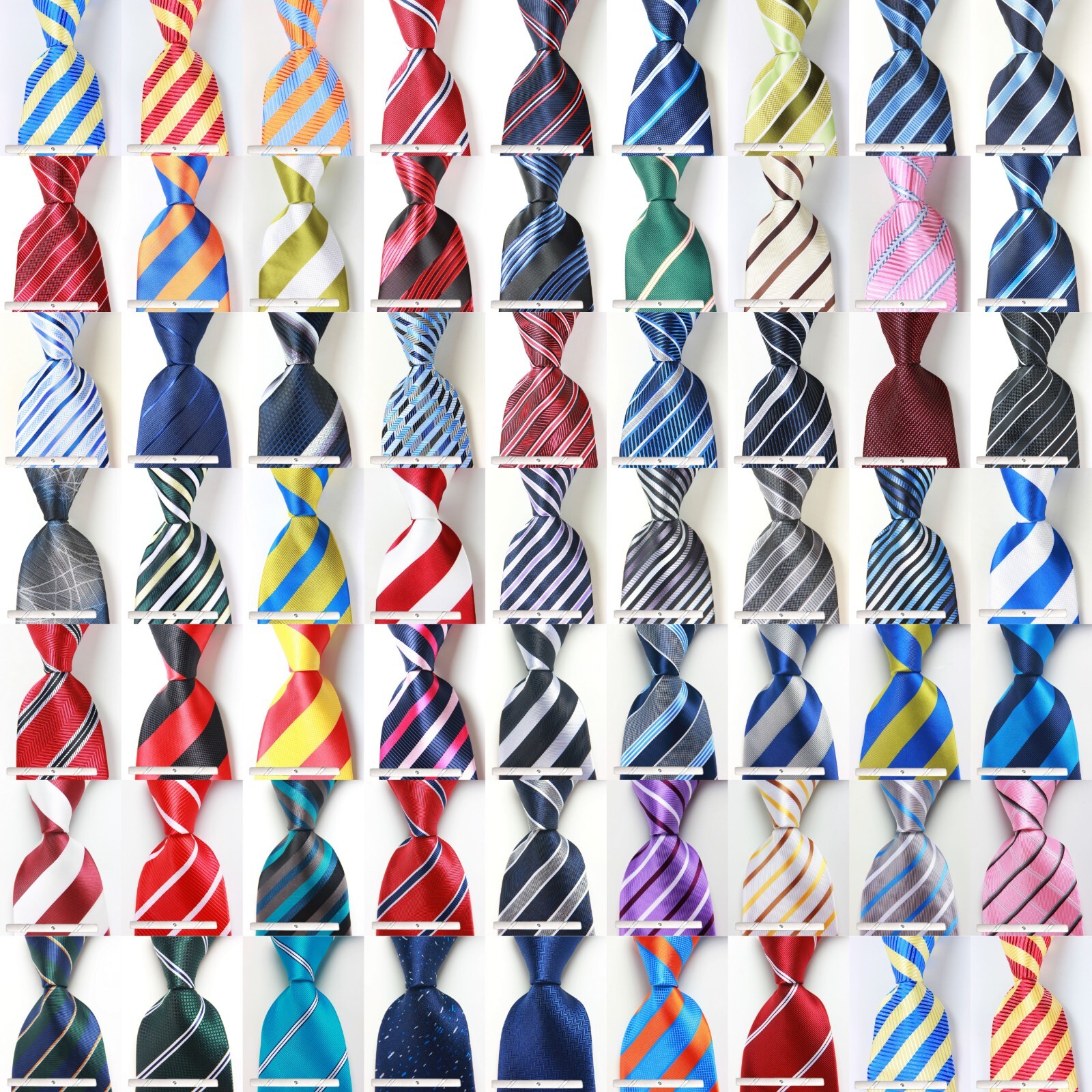 New Classic Tie Striped JACQUARD WOVEN 100% Silk Men's Necktie Tie