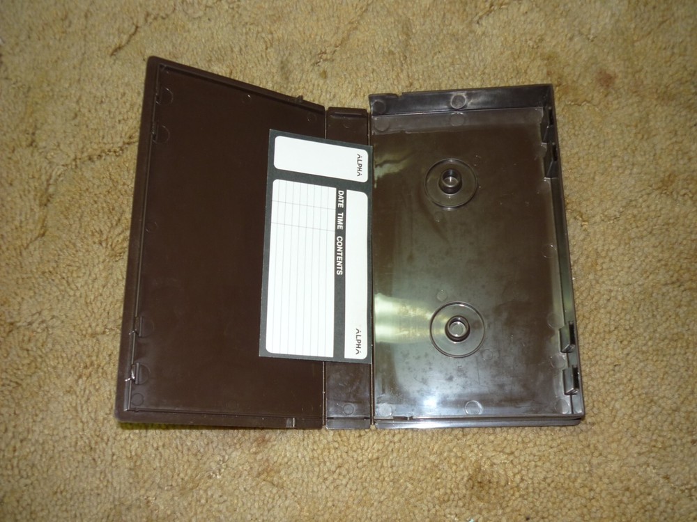 VHS Video Storage Case with New Label