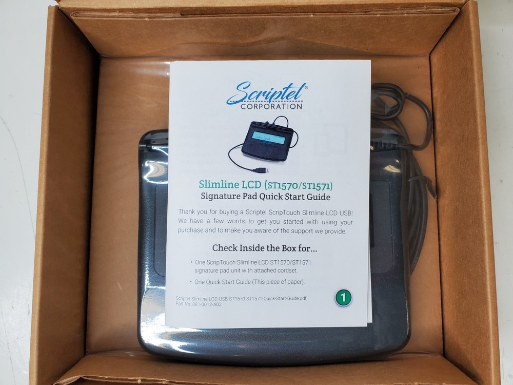 New/OpenBox Scriptel 6ft ScripTouch Signature Pad (SC-ST1570-6FT) (A)