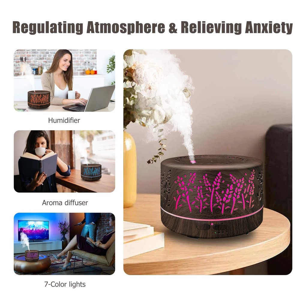 Diffusers for Essential Oils Large Room 600ml,Essential Oil Diffusers for Hom...