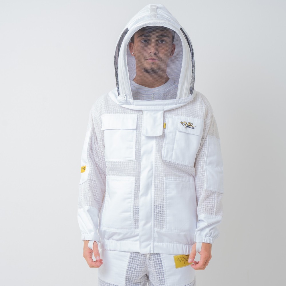 OZ ARMOUR BEEKEEPING JACKET VENTILATED THREE LAYER MESH ULTRA COOL BEE JACKET