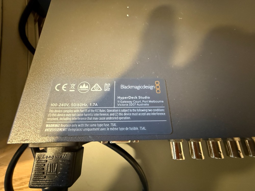 Black Magic Design Hyperdeck Studio