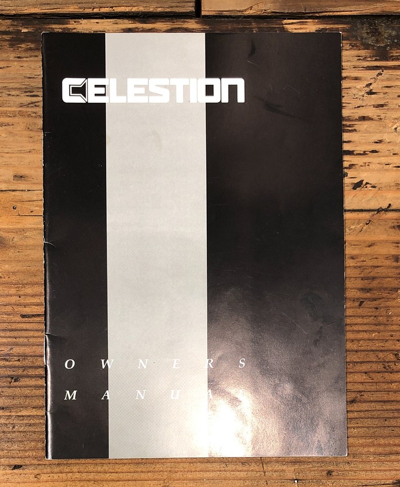 Celestion Model 300 Speaker Owners / User Manual *Original*