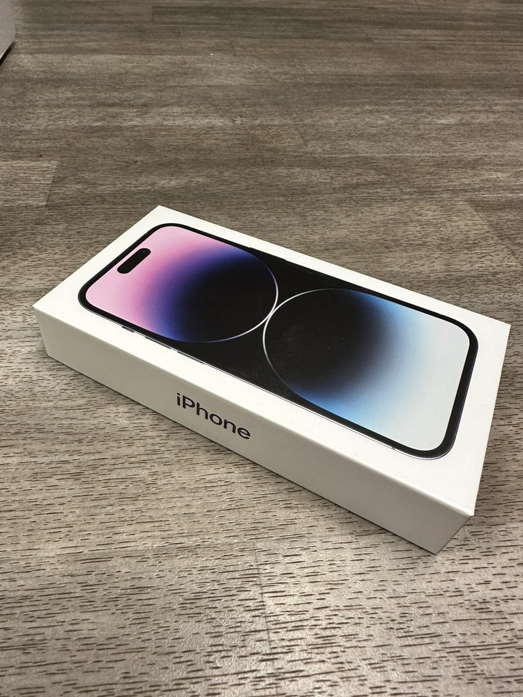 iPhone 14 pro 128GB Deep Purple empty box ONLY