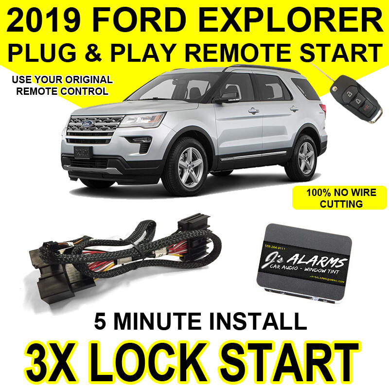 2019 Ford Explorer SUV Remote Start Plug & Play Easy Install 3X Lock FO2