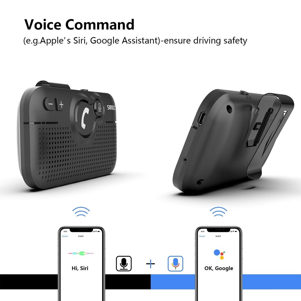 Handsfree Bluetooth Car kit for Cell Phone, Wireless Bluetooth Speaker for ca...