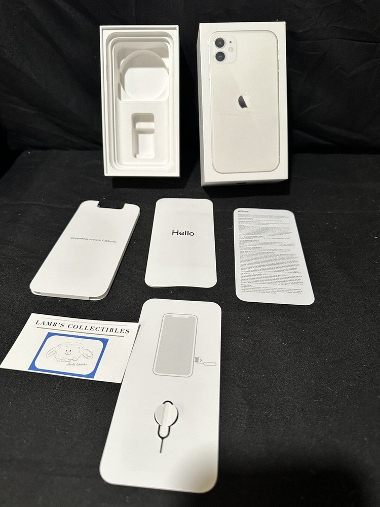 ORIGINAL Apple iPhone 11 White 256gb EMPTY BOX ONLY