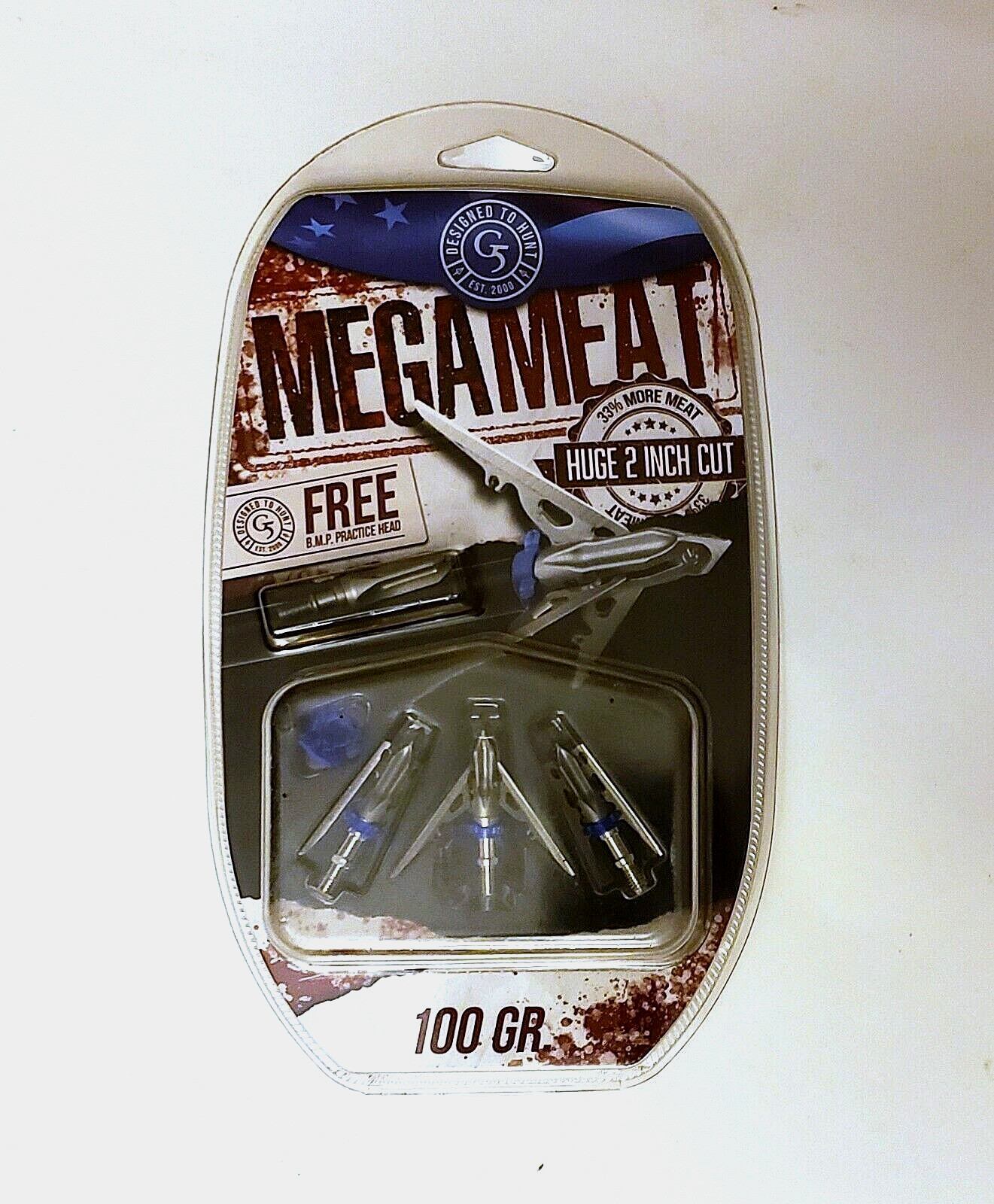 G5 MEGAMEAT 100 GR 2" Cut Mechanical Expandable Broadheads 3 Pack