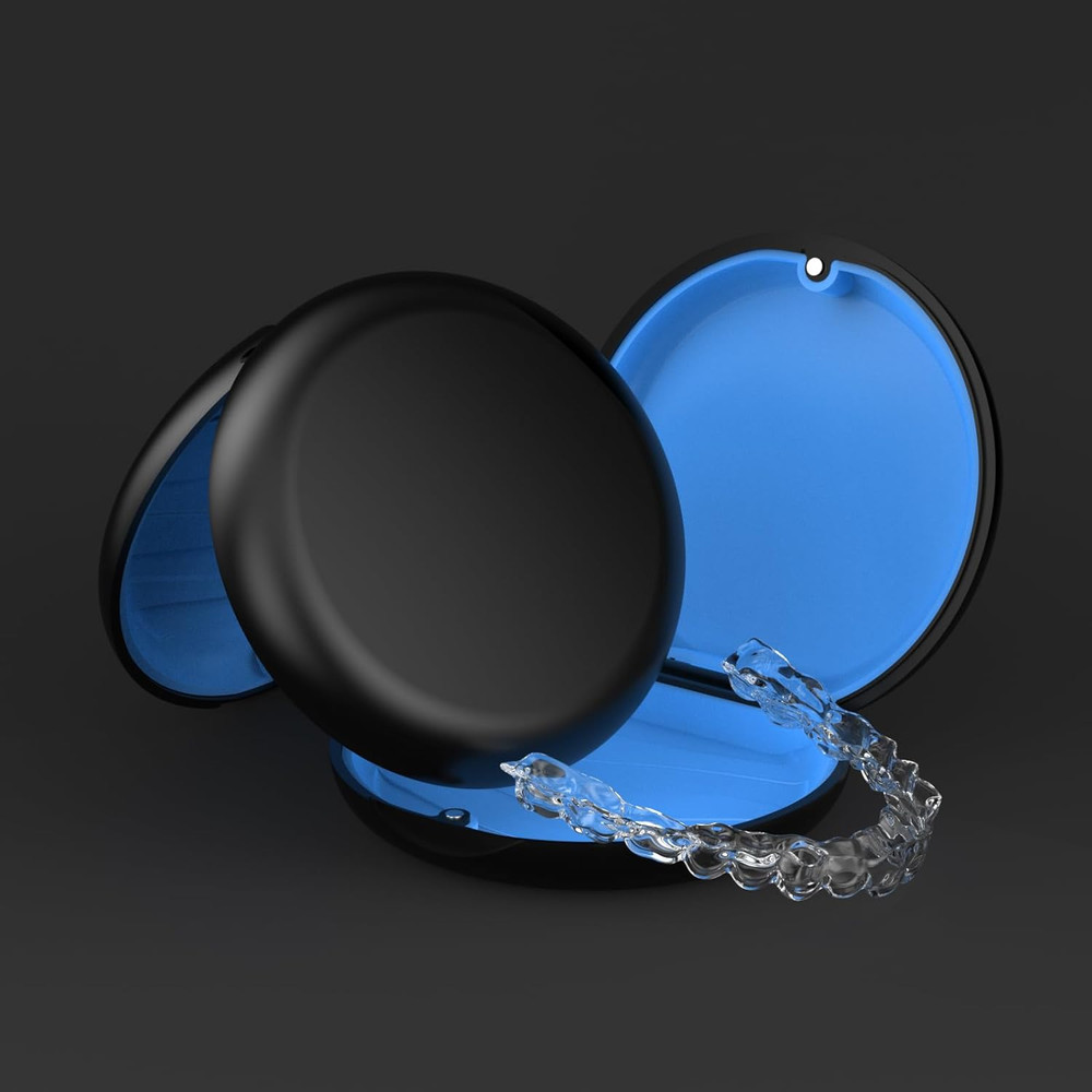 2 Pack Retainer Case, Compatible with Invisalign, Cute Orthodontic Slim Aligner