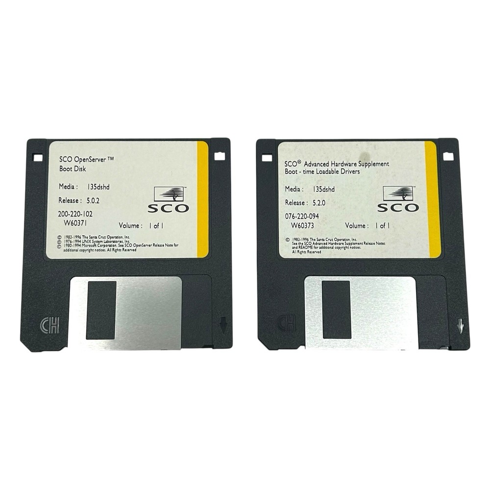 Free SCO OpenServer 5.0.2 w/ Enhancement Products & Java Dev Kit Vintage 1997