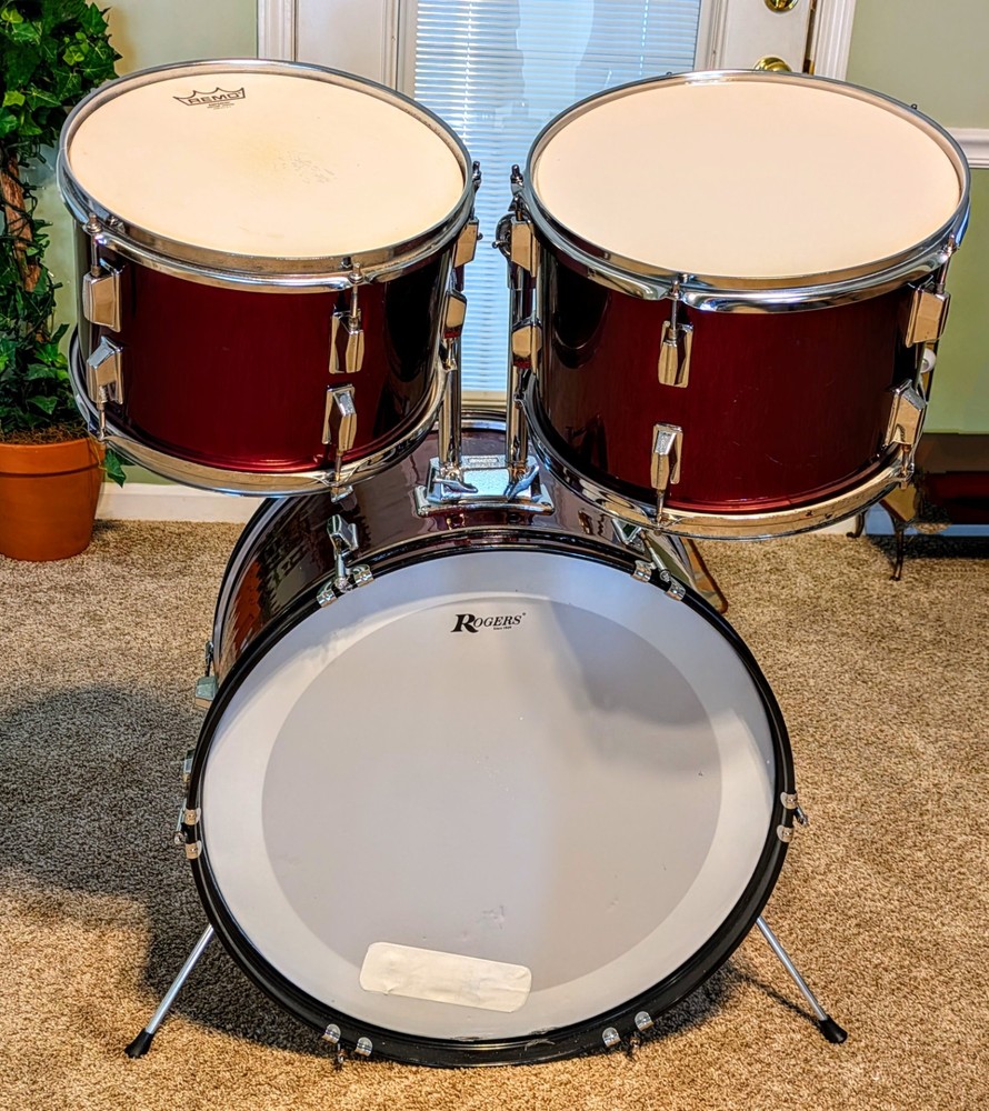 Roger's 80's 3 Piece Drum Set