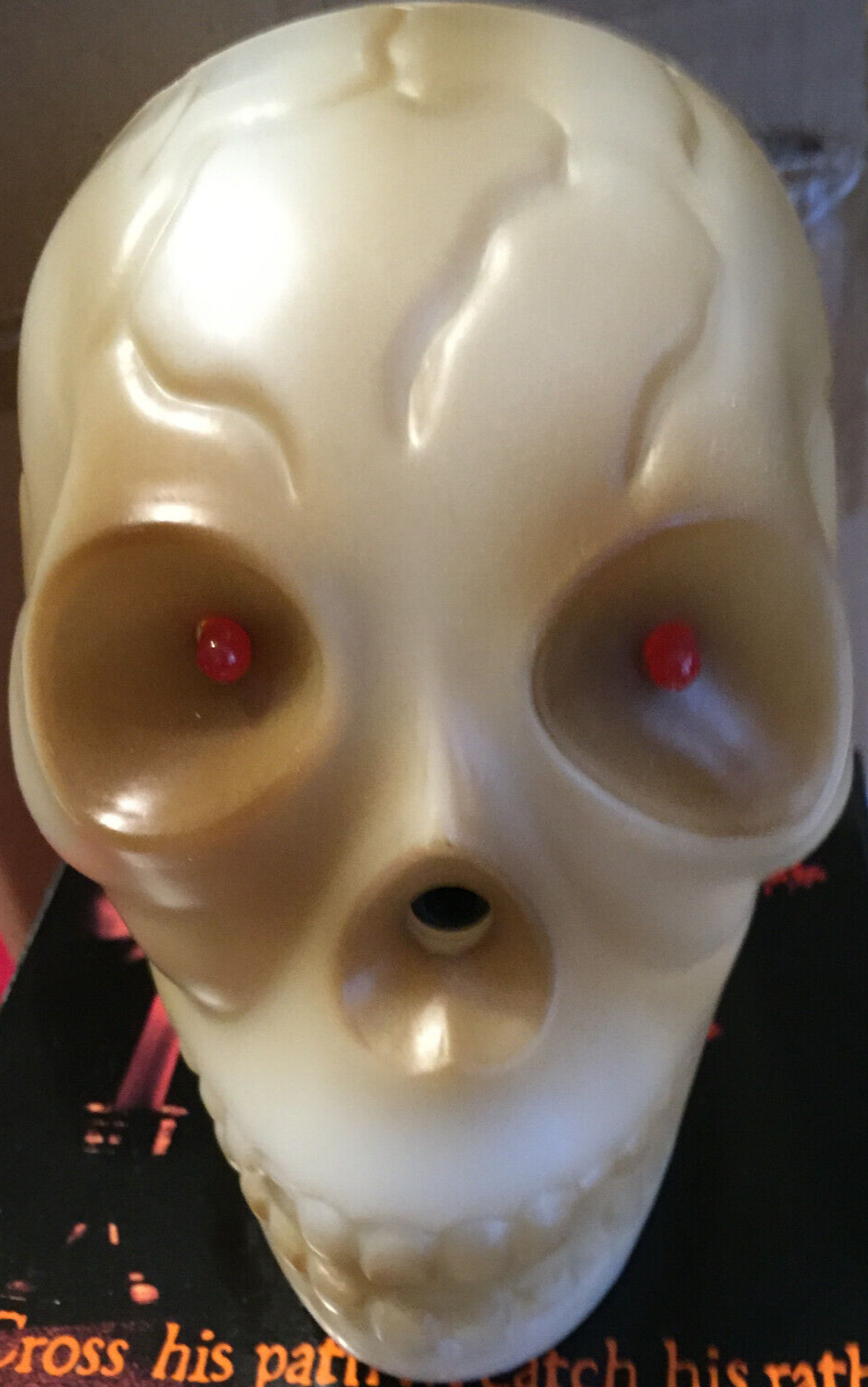 VINTAGE HALLOWEEN VINCENT THE LIVING SKULL 1989 NOS NIB 5" X 4"