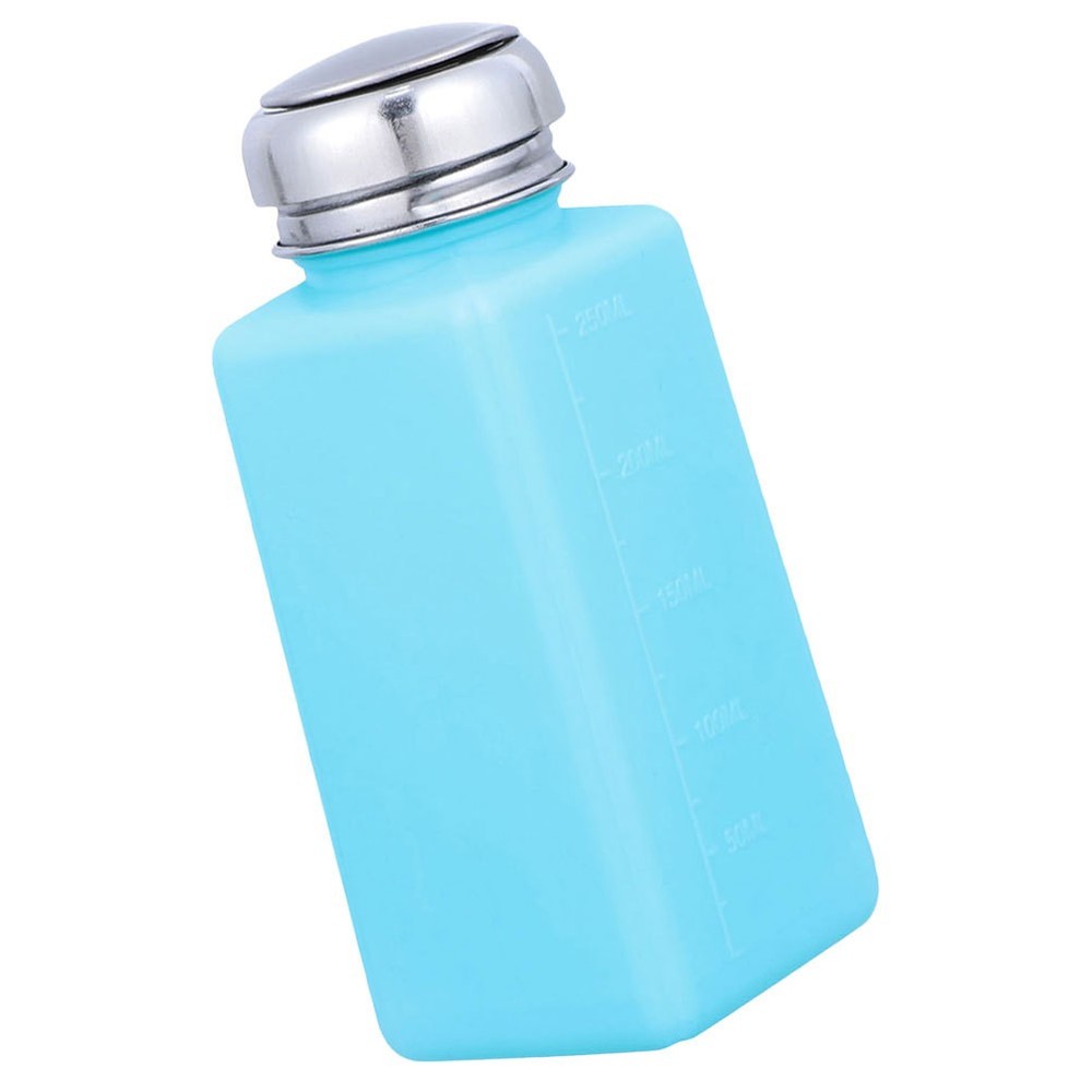Push Down Pump Dispenser Bottle Plastic 250 ml Liquid Container for Laboratory
