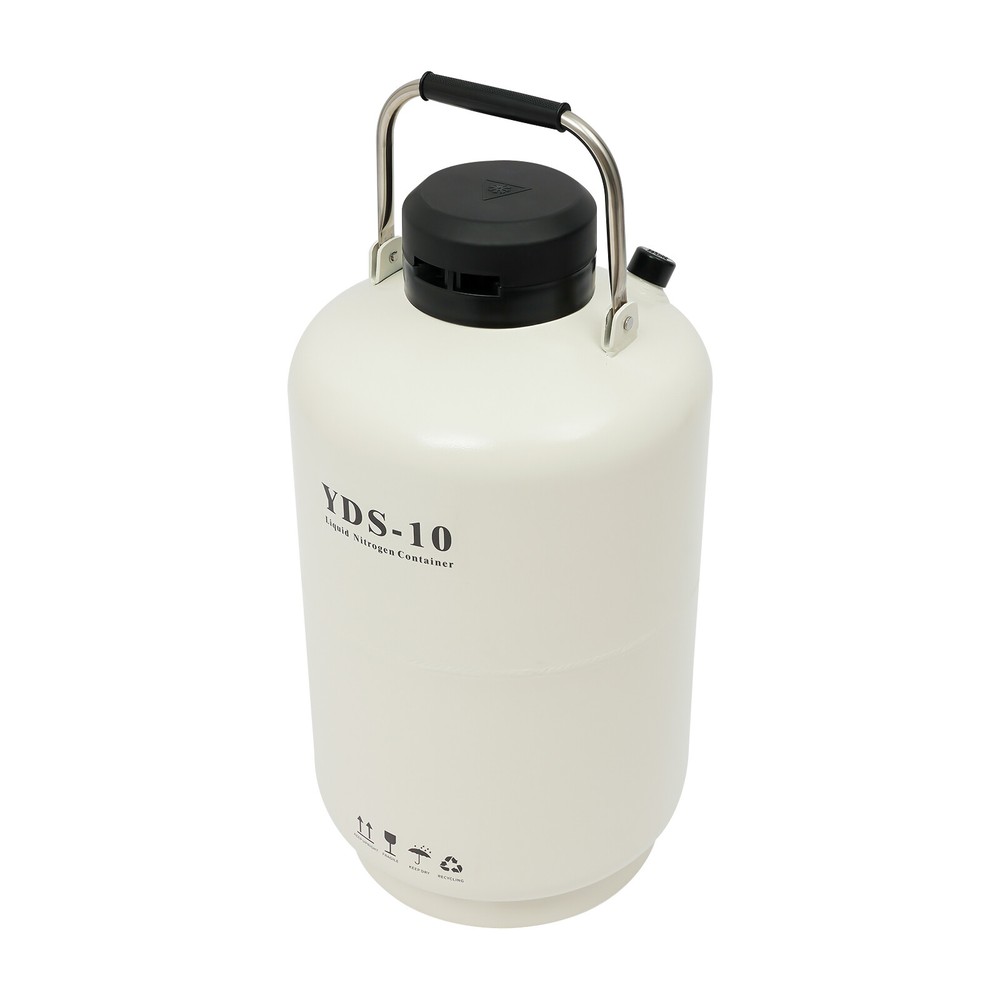 Liquid Nitrogen Tank Tabletop Nitrogen Cryogenic Container 10L/2.64 Gallons