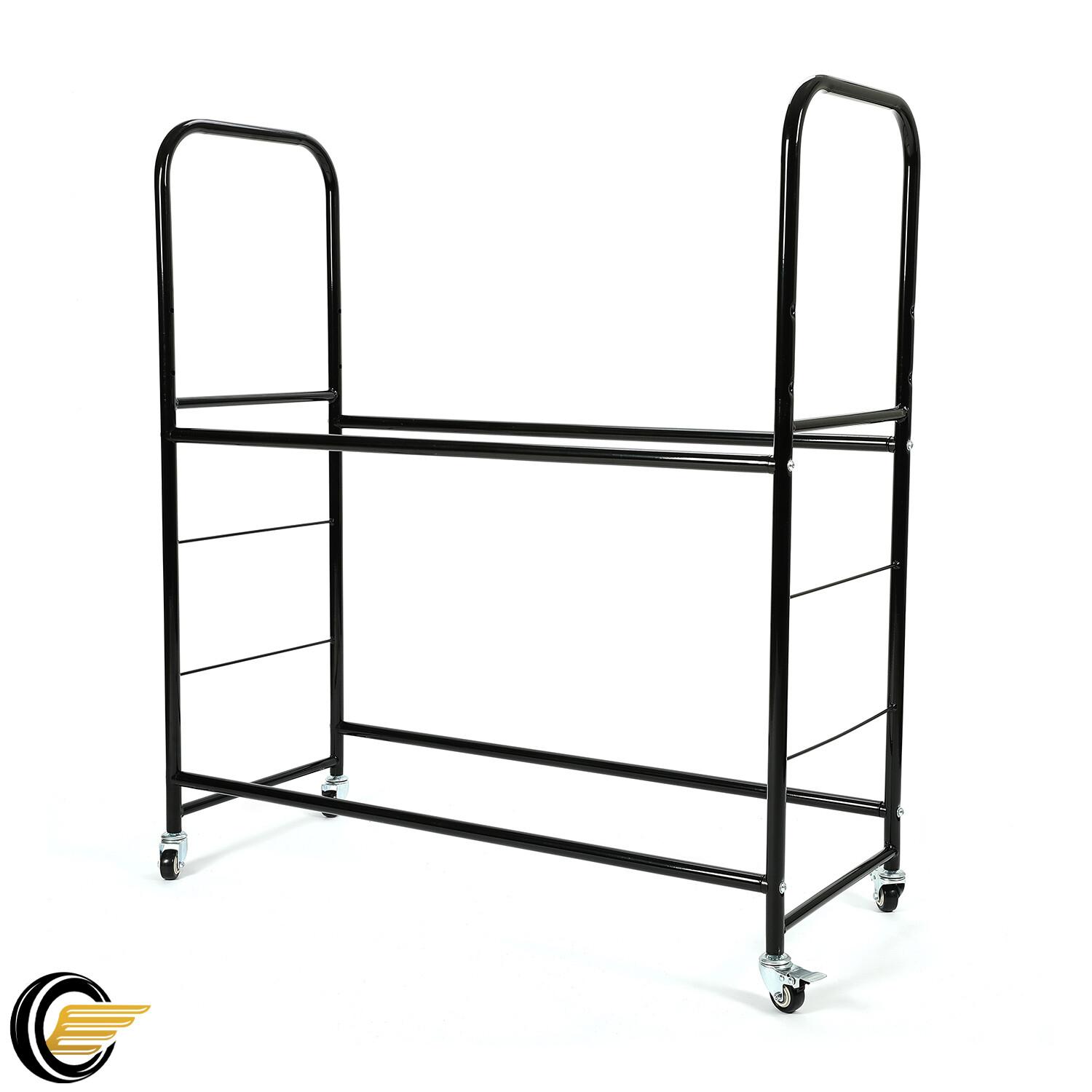 Rolling Tire Rack Heavy-Duty Steel with Wheel For Home Workshop
