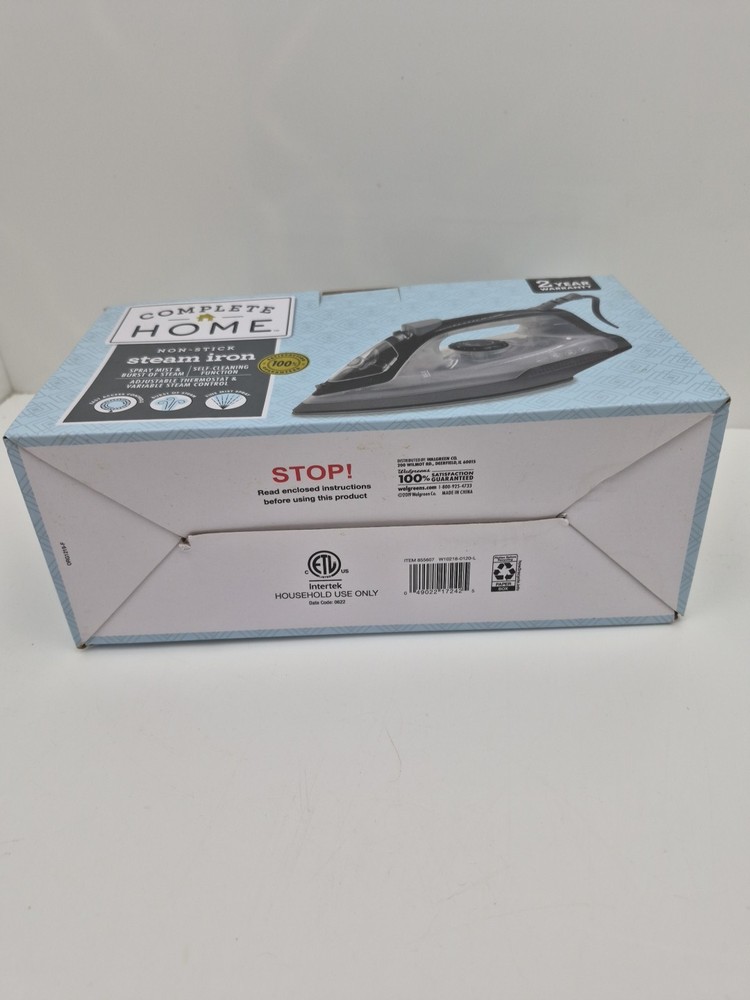 Complete Home Non-Stick Steam Iron Self Cleaning Function
