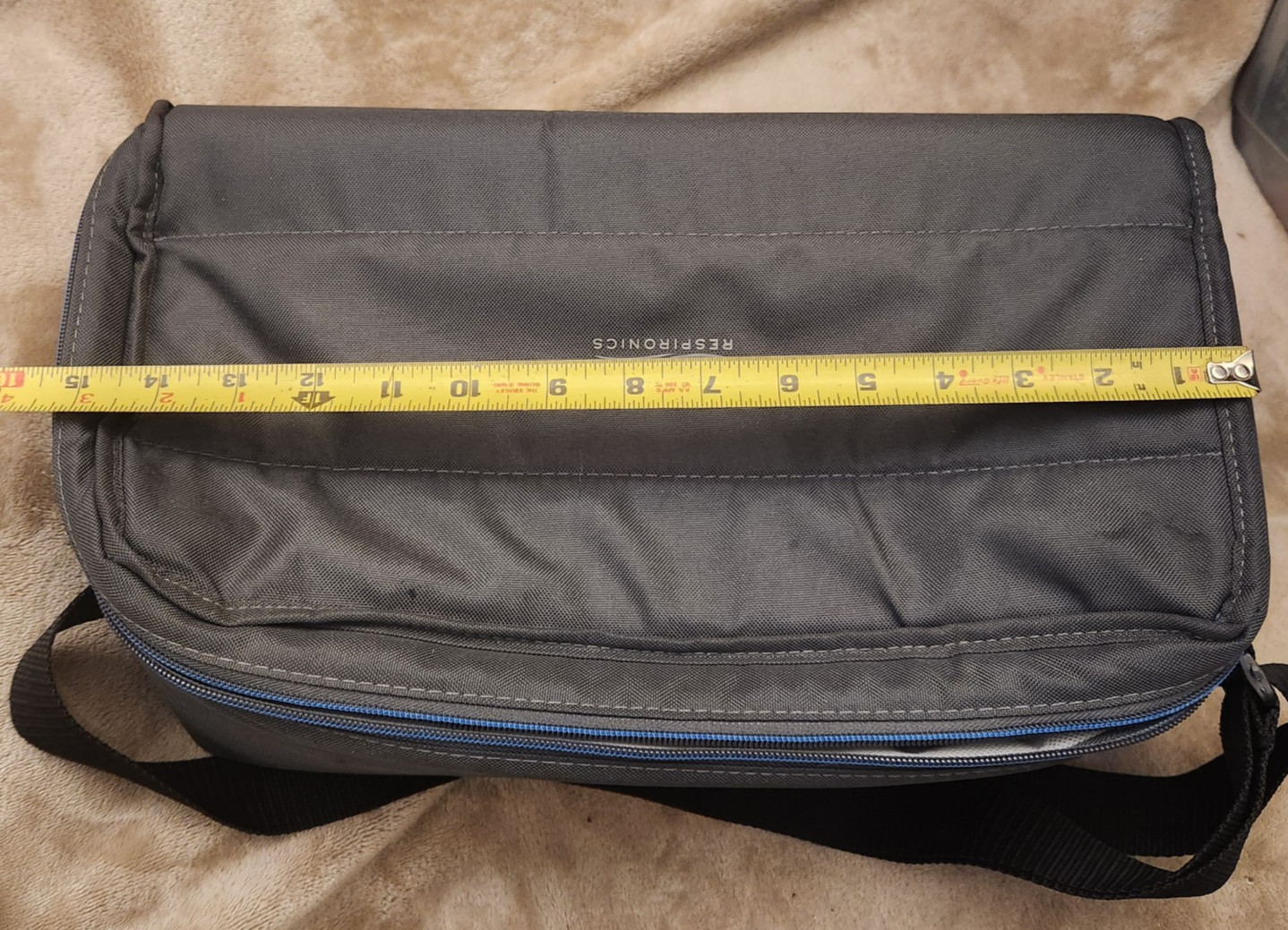 Philips Respironics DreamStation CPAP 15" Travel Bag Carrying Case Gray BAG ONLY