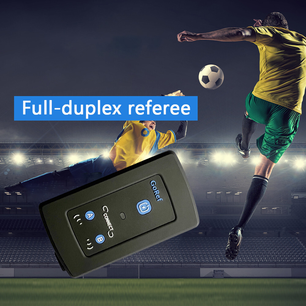 Full Duplex Bluetooth Football Soccer Referee Intercom Headset Kit