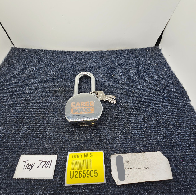 CargoMaxx Solid Body Padlock With 3 Keys