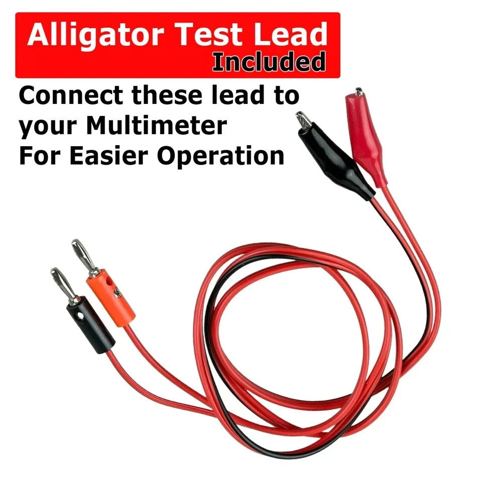 LCD Digital Multimeter Voltmeter Ammeter Ohmmeter Volt AC DC Tester Leads Meter