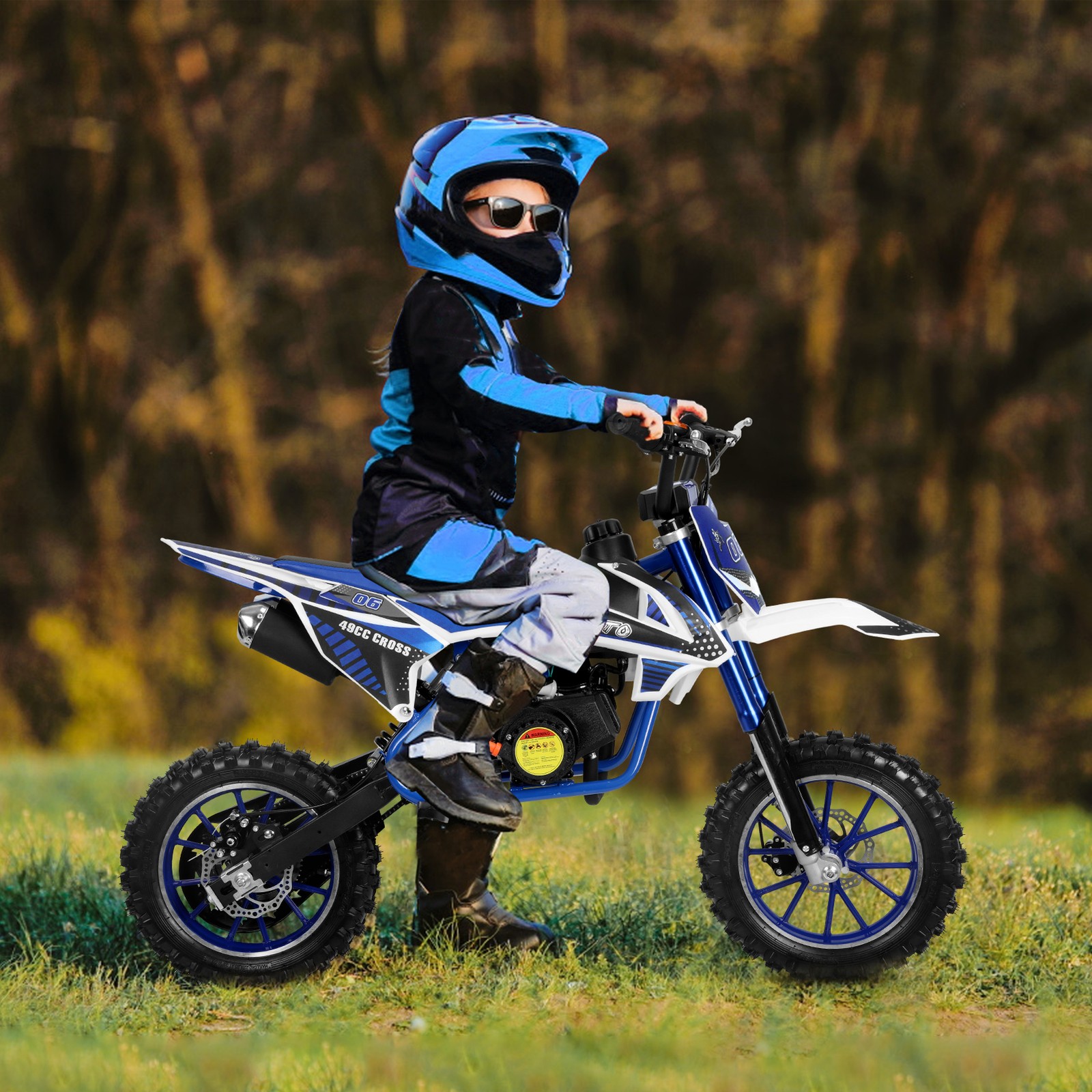 49cc Mini Dirt Bike Gas Powered 2-Stroke Kids Mini Motorbike Off Road Motorcycle