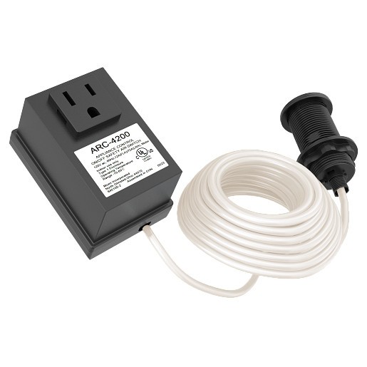 Moen ARC-4200 Garbage Disposal Air Switch Controller Base Single Outlet - Chrome