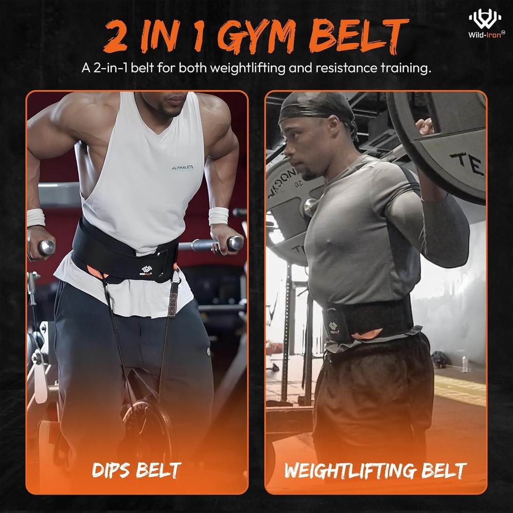 Weight lifting belt versatile for dips, squat, pull-ups, deadlift. New closure