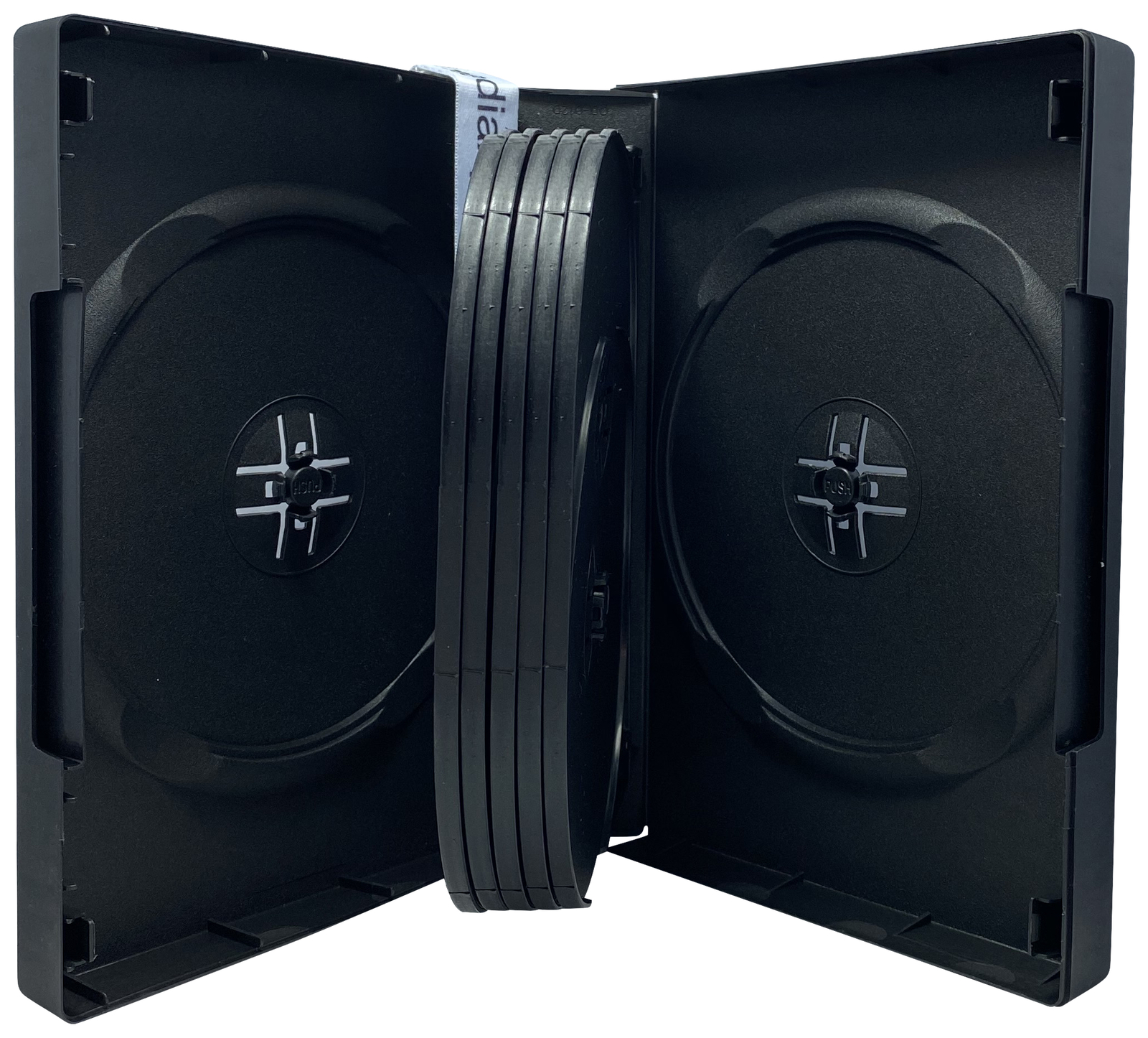 Black 12 Disc DVD Cases Lot