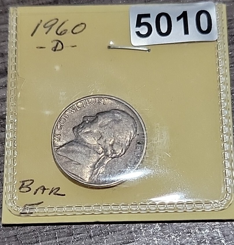1960 D barr / die Crack / Cud Error Over The E - 5010