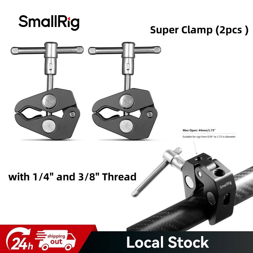 SmallRig Super Clamp(2 Pack) Magic Arm Clamp for DJI Ronin Camera Monitor 2058