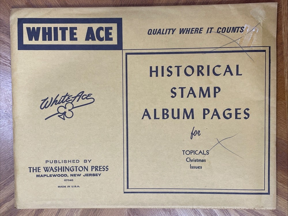 White Ace Stamp Supplement Topical Blank Pages For Christmas Issues