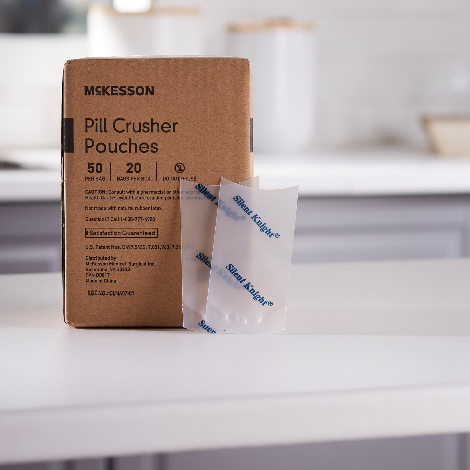 McKesson Silent Knight Pill Crusher Pouch 108-PC1000 1000 Ct