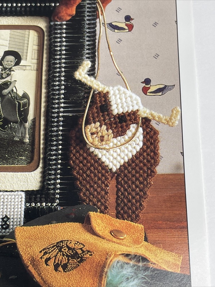 Annie's Attic Sheriff Jack Picture Frame Plastic Canvas Pattern