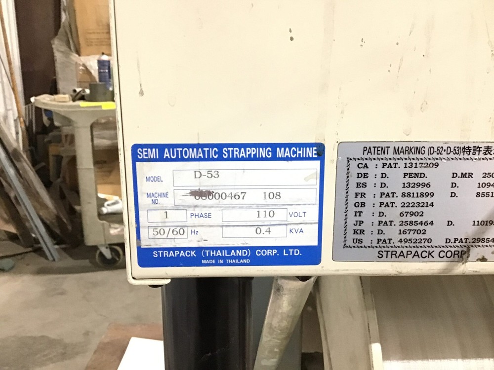 StraPack D-53 Semi Automatic Strapping Machine